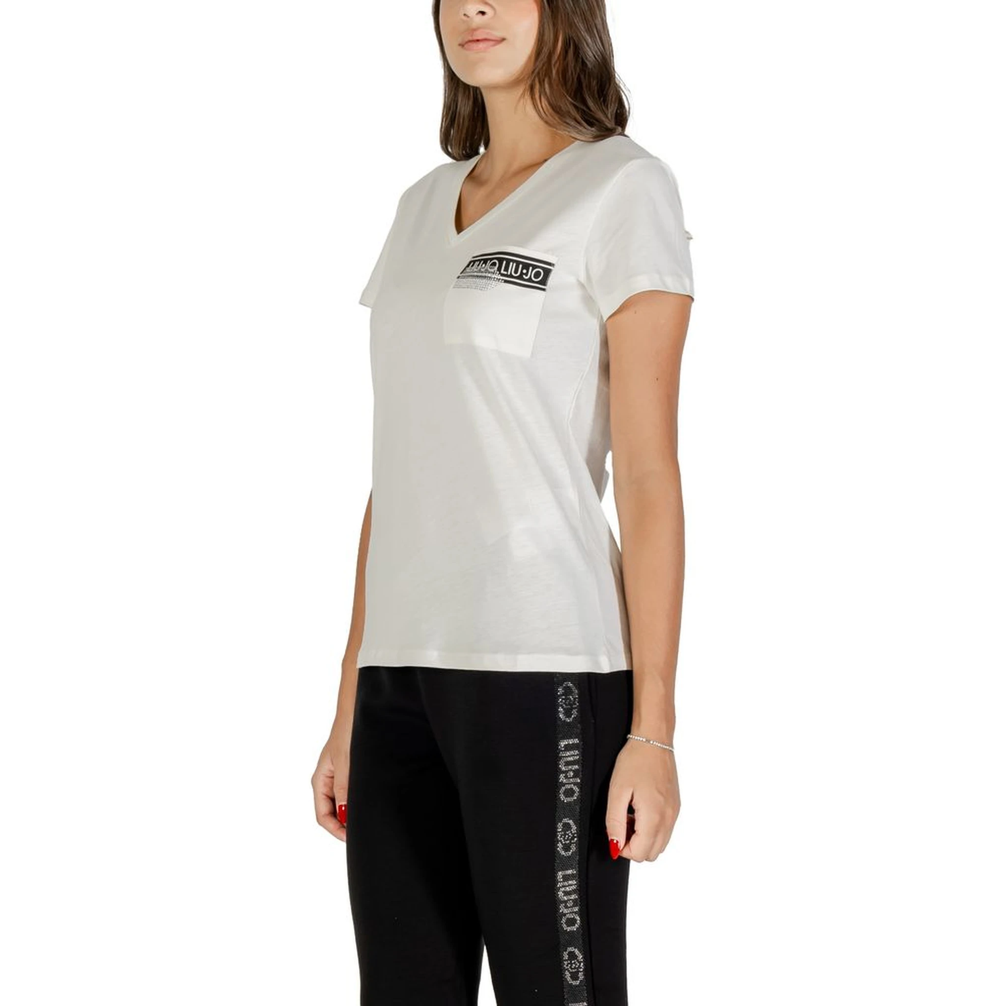 تي شيرت قطني أبيض