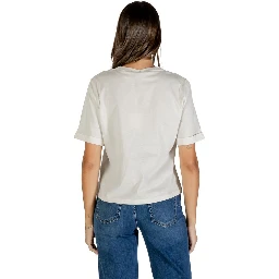 تي شيرت قطني أبيض