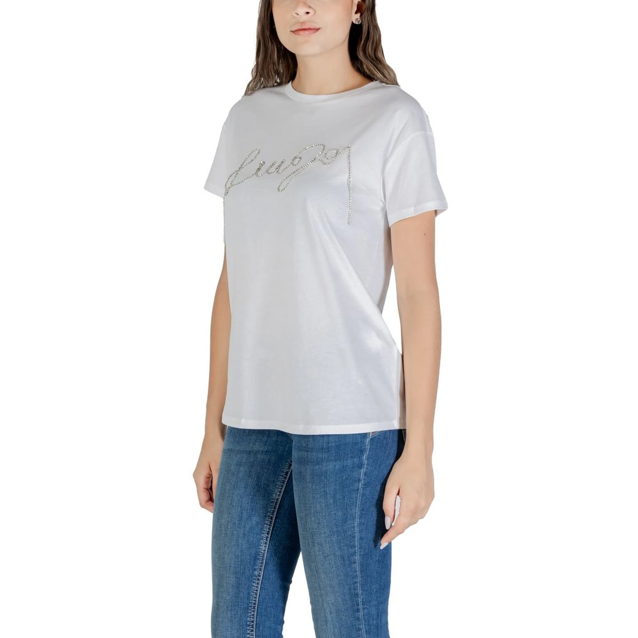 تي شيرت قطني أبيض