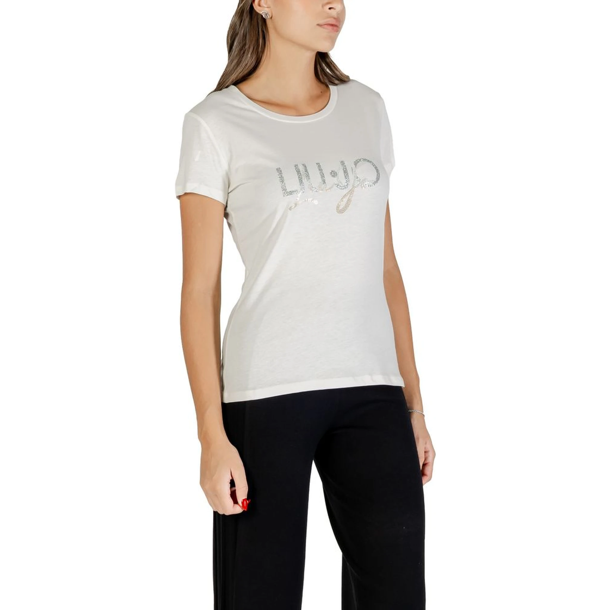 تي شيرت قطني أبيض