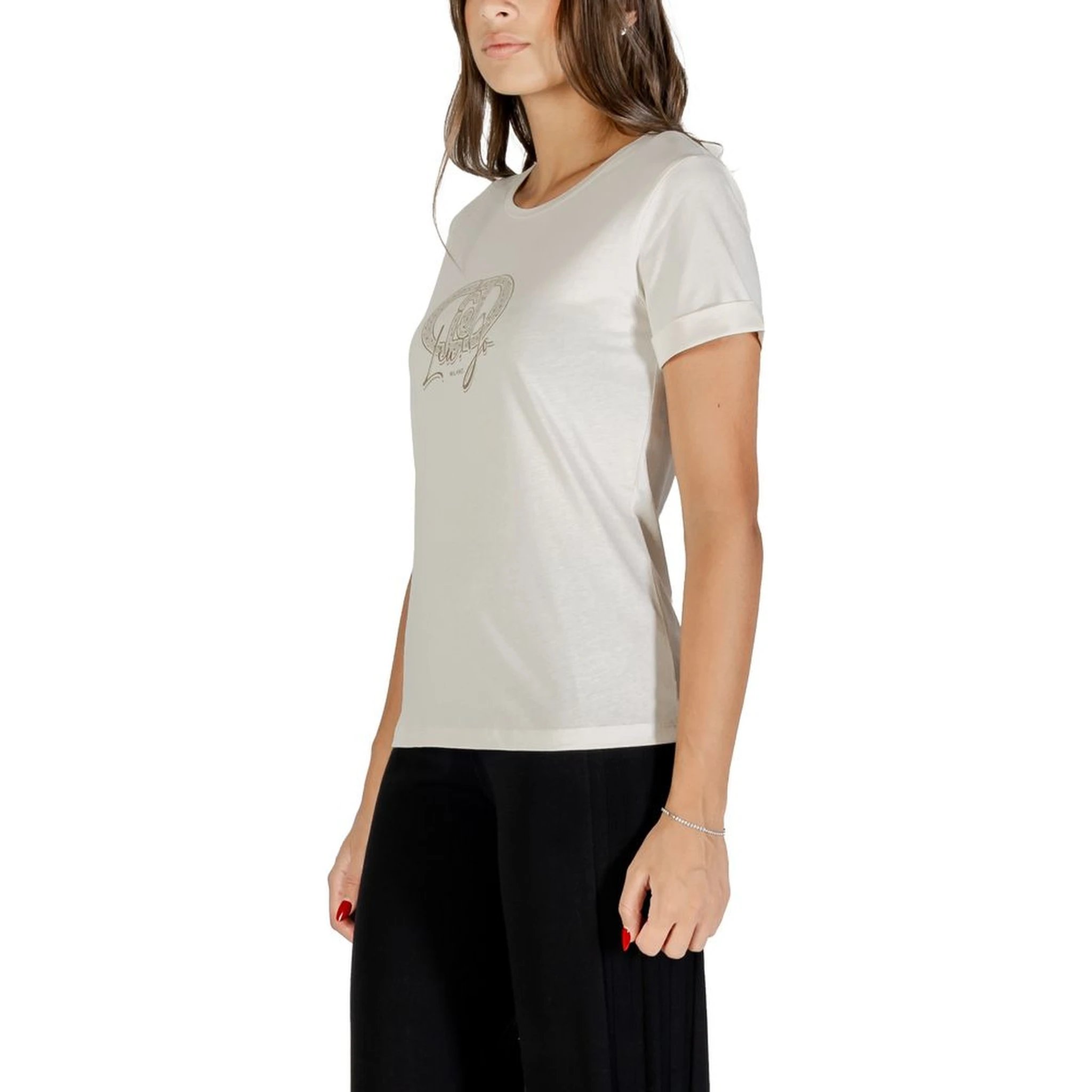 تي شيرت قطني أبيض