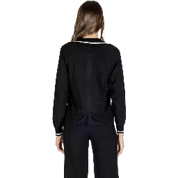 Black And White Viscose Cardigan