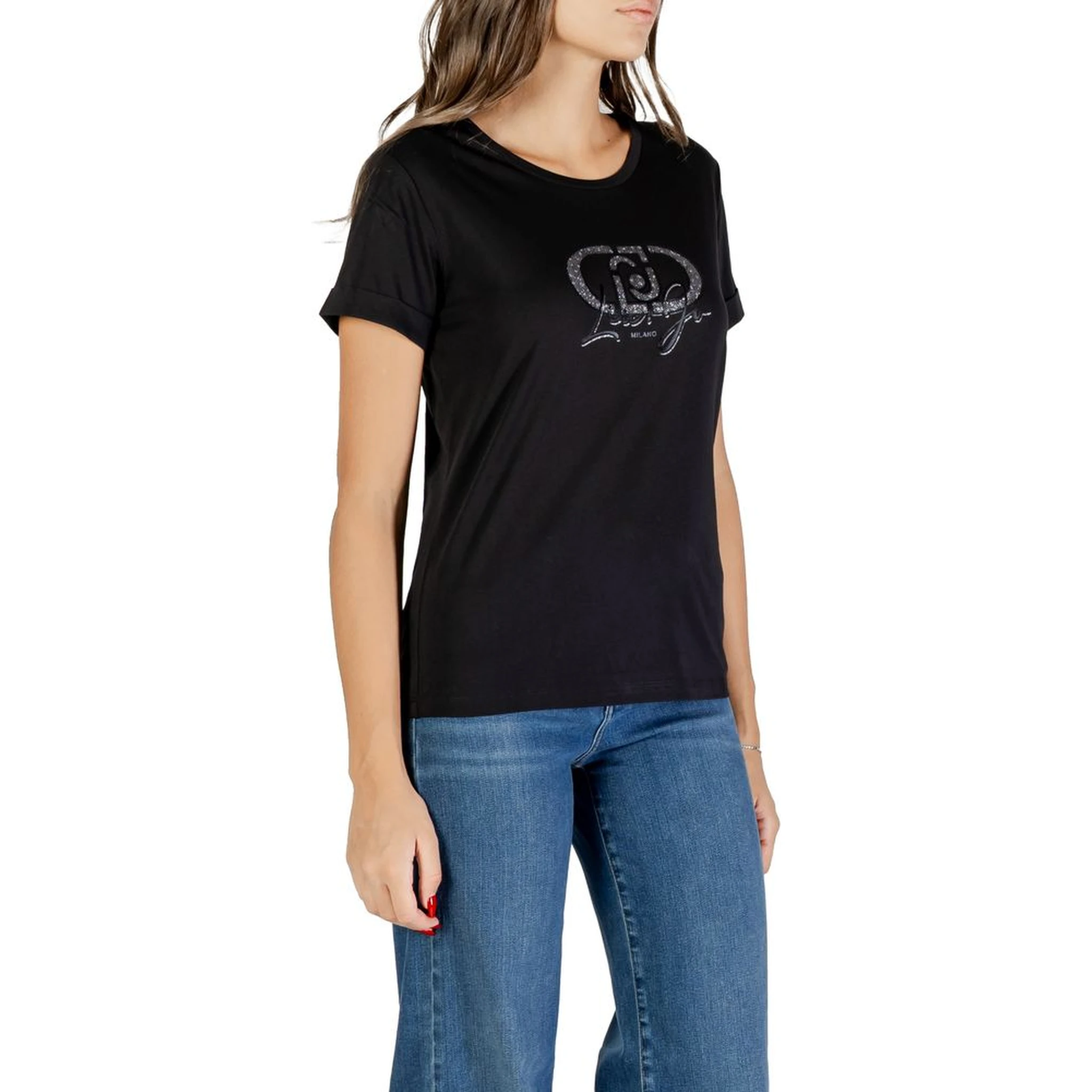 تيشيرت قطني أسود