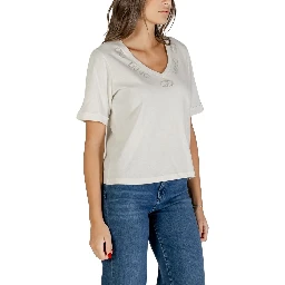 تي شيرت قطني أبيض