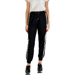 Black And White Cotton Joggers (Workout Pants)