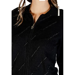 Black And White Viscose Cardigan