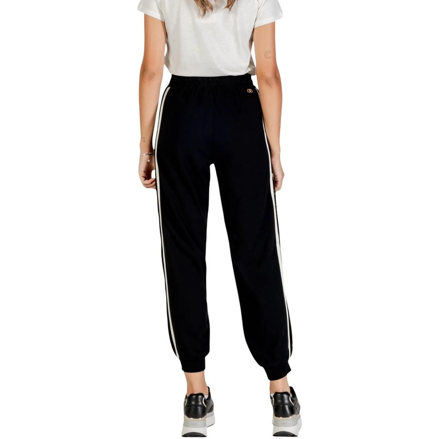 Black And White Cotton Joggers (Workout Pants)