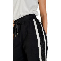 Black And White Cotton Joggers (Workout Pants)