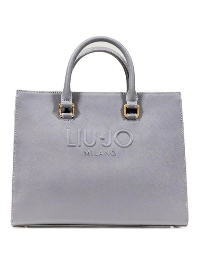 Gray Polyethylene Handbag