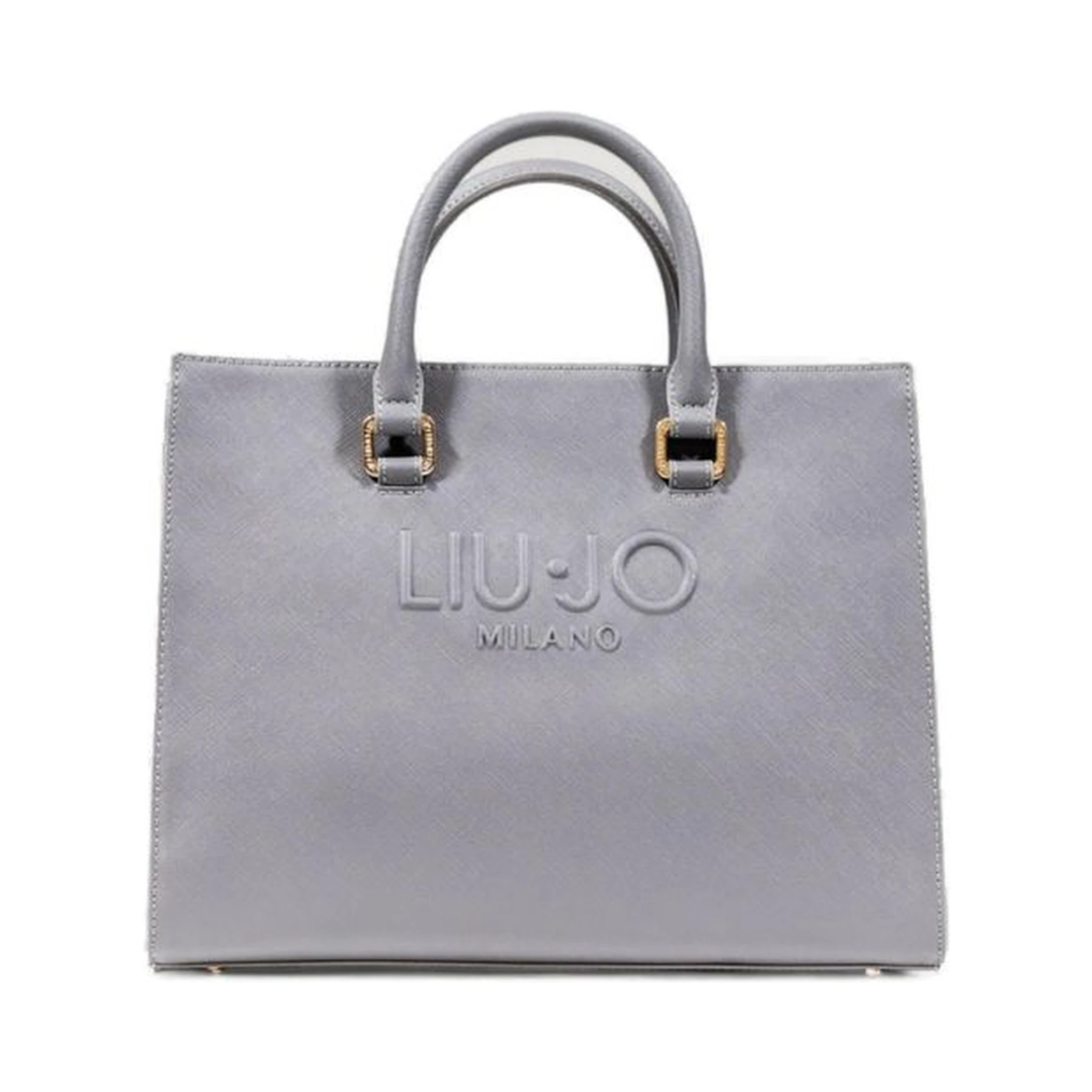 Gray Polyethylene Handbag