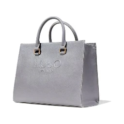 Gray Polyethylene Handbag