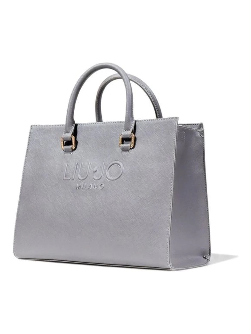 Gray Polyethylene Handbag