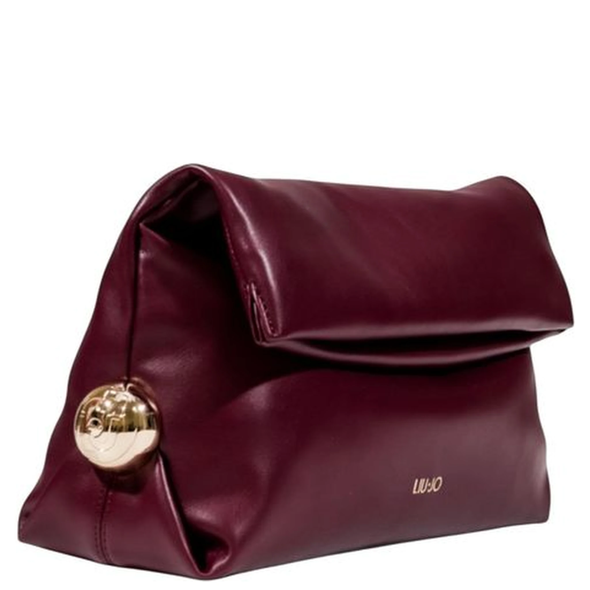 Bordeaux Polyethylene Clutch Bag