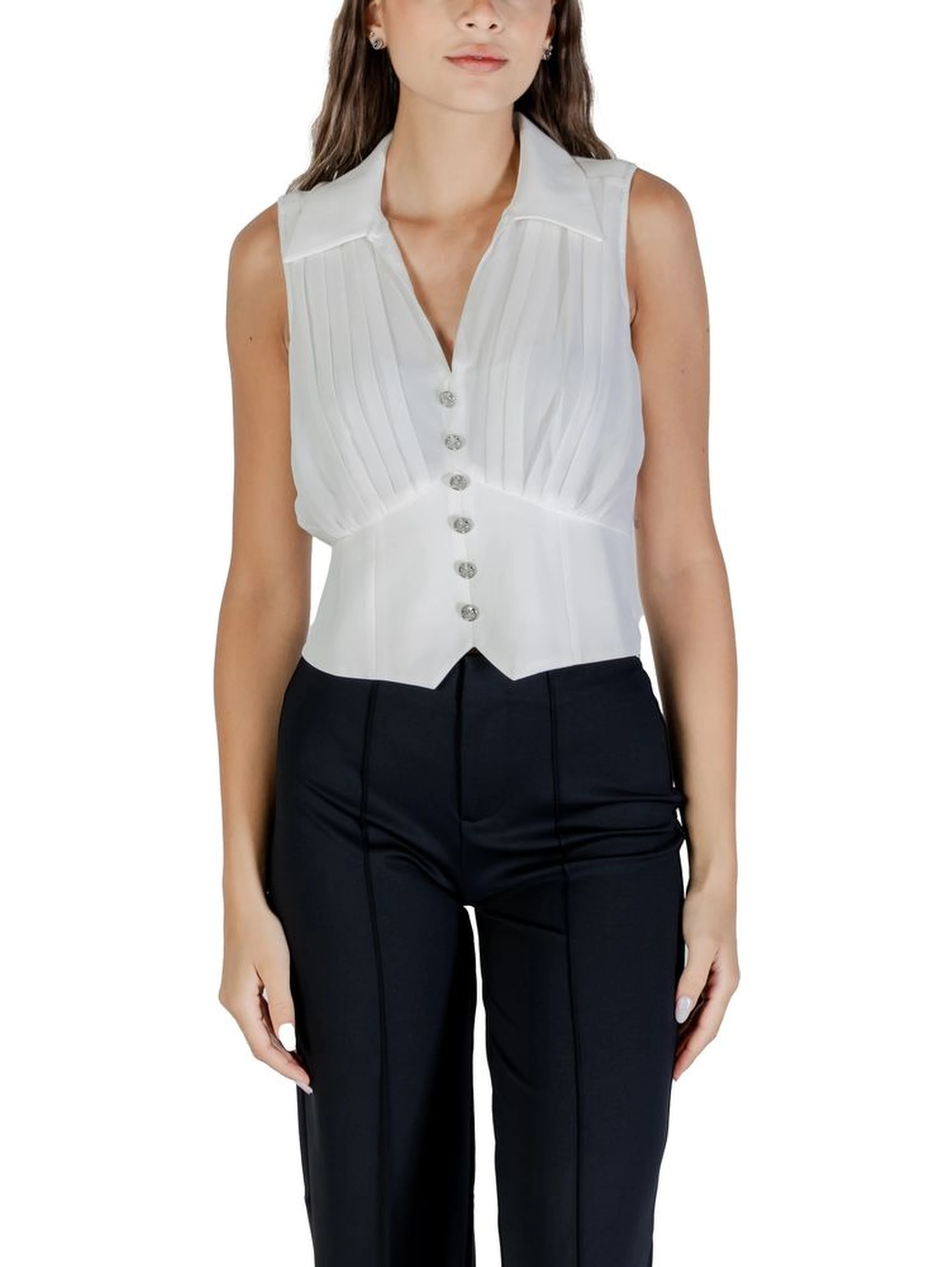 White Polyester Blouse