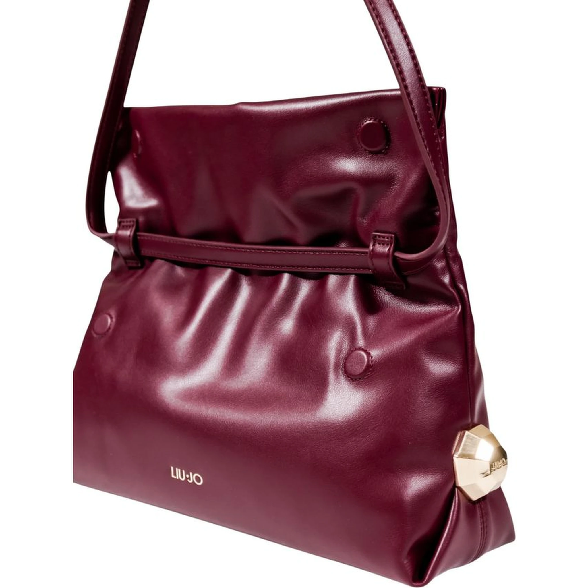 Bordeaux Polyethylene Clutch Bag