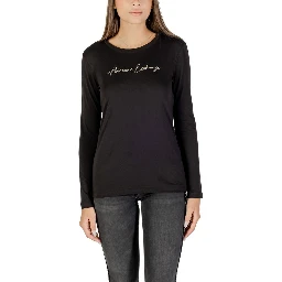 Bicolor Cotton Long Sleeve T-Shirt