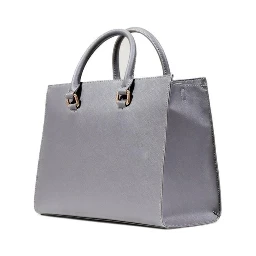 Gray Polyethylene Handbag