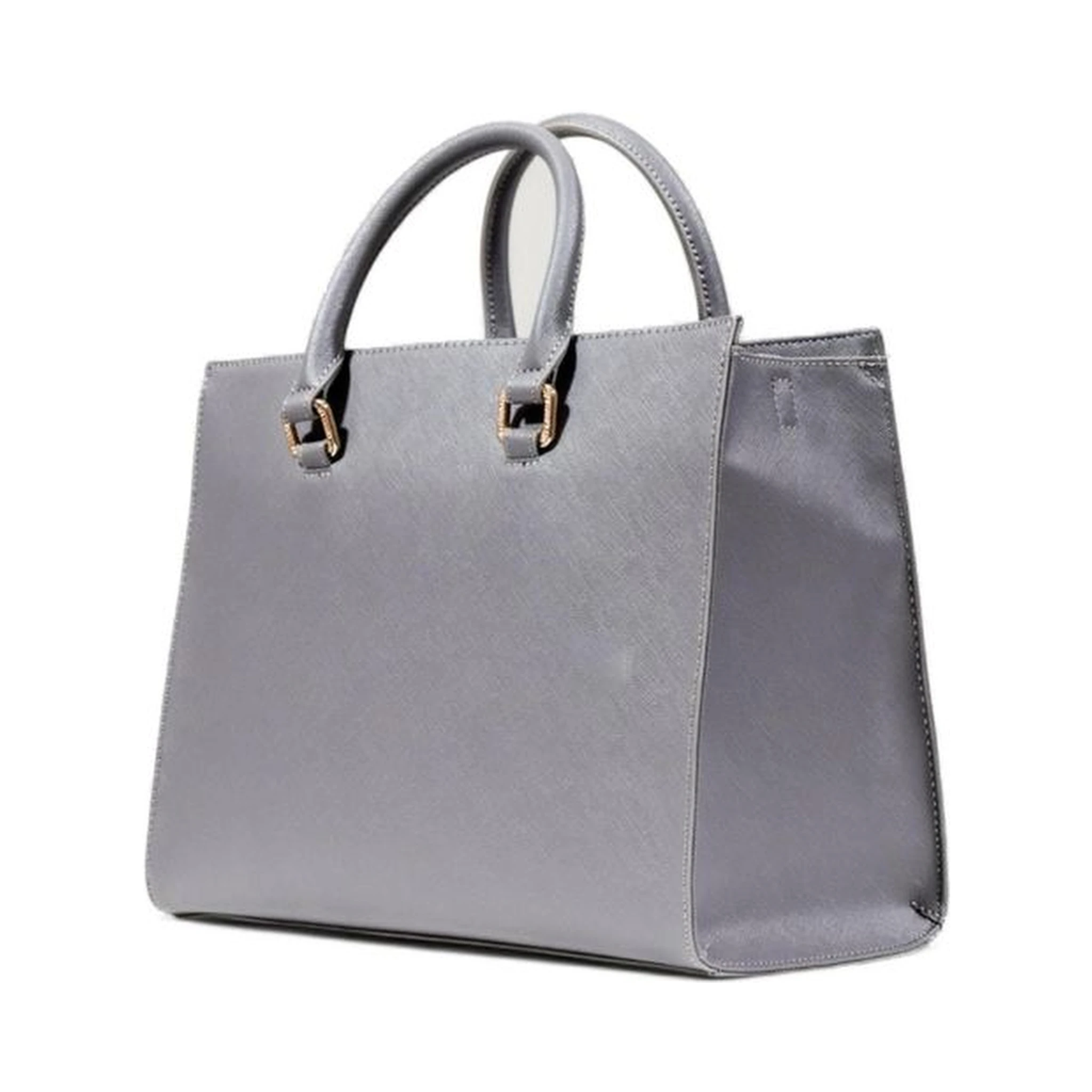 Gray Polyethylene Handbag