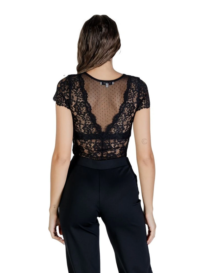 Black Polyamide Bodysuit