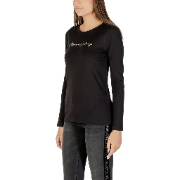 Bicolor Cotton Long Sleeve T-Shirt