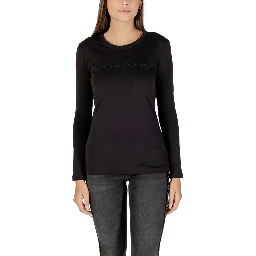 Black Cotton Long Sleeve T-Shirt