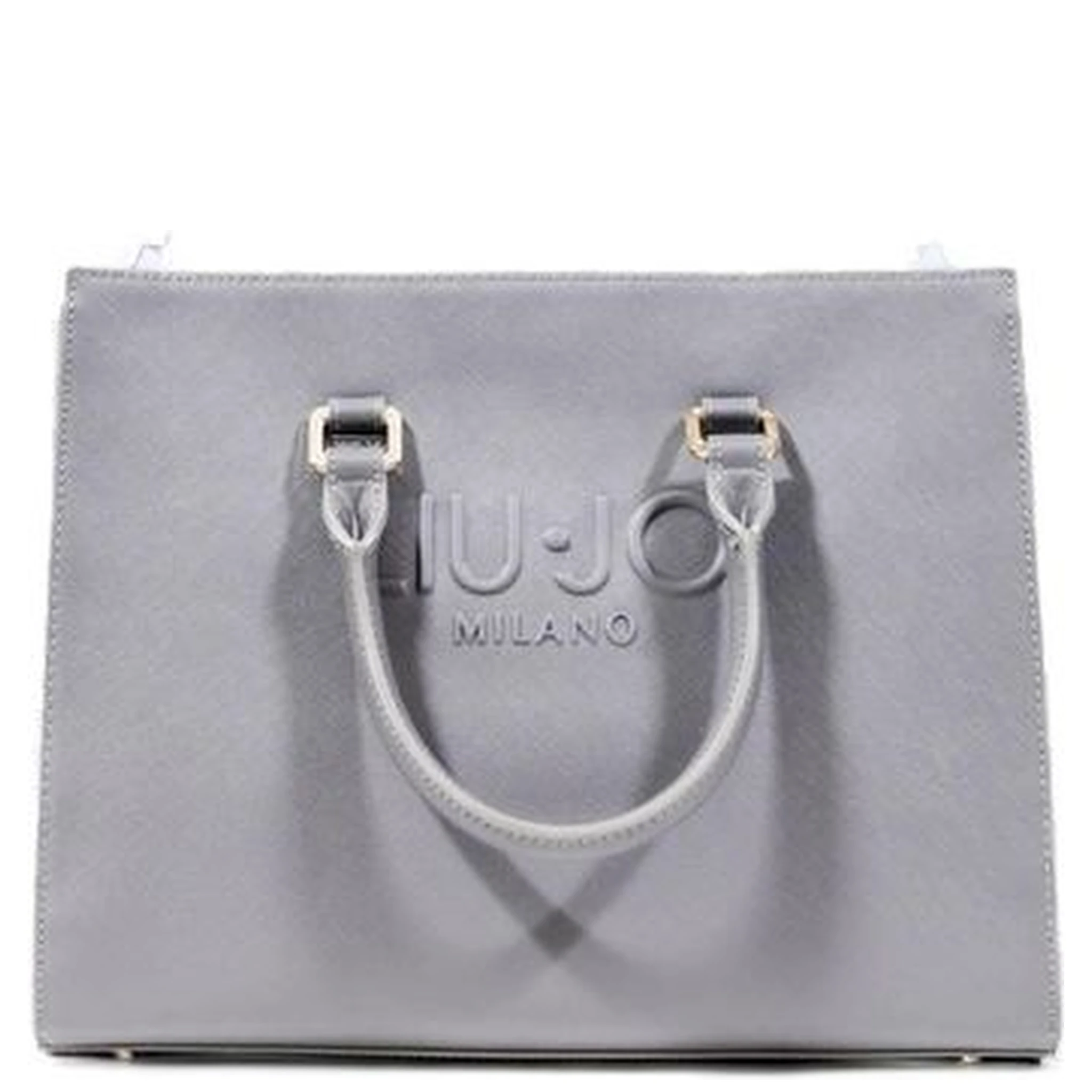 Gray Polyethylene Handbag