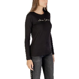 Bicolor Cotton Long Sleeve T-Shirt