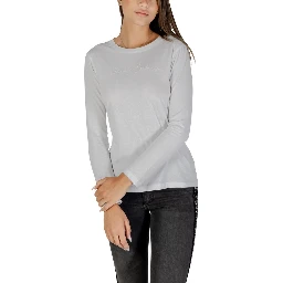 White Cotton Long Sleeve T-Shirt