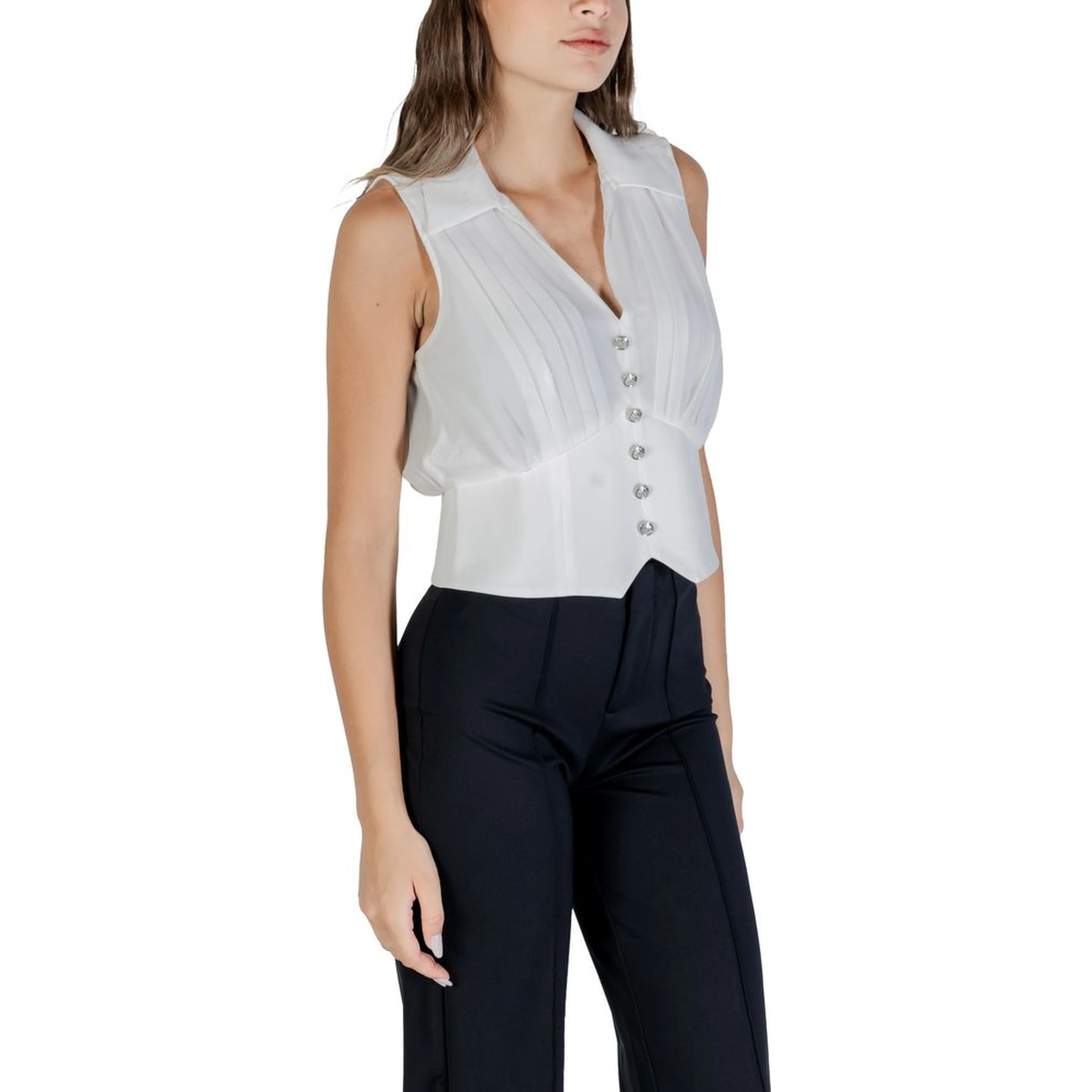 White Polyester Blouse