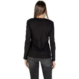 Bicolor Cotton Long Sleeve T-Shirt
