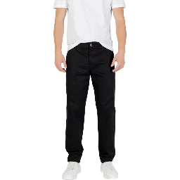Black Cotton Skinny Pants