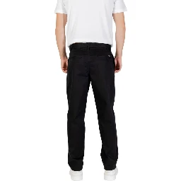 Black Cotton Skinny Pants