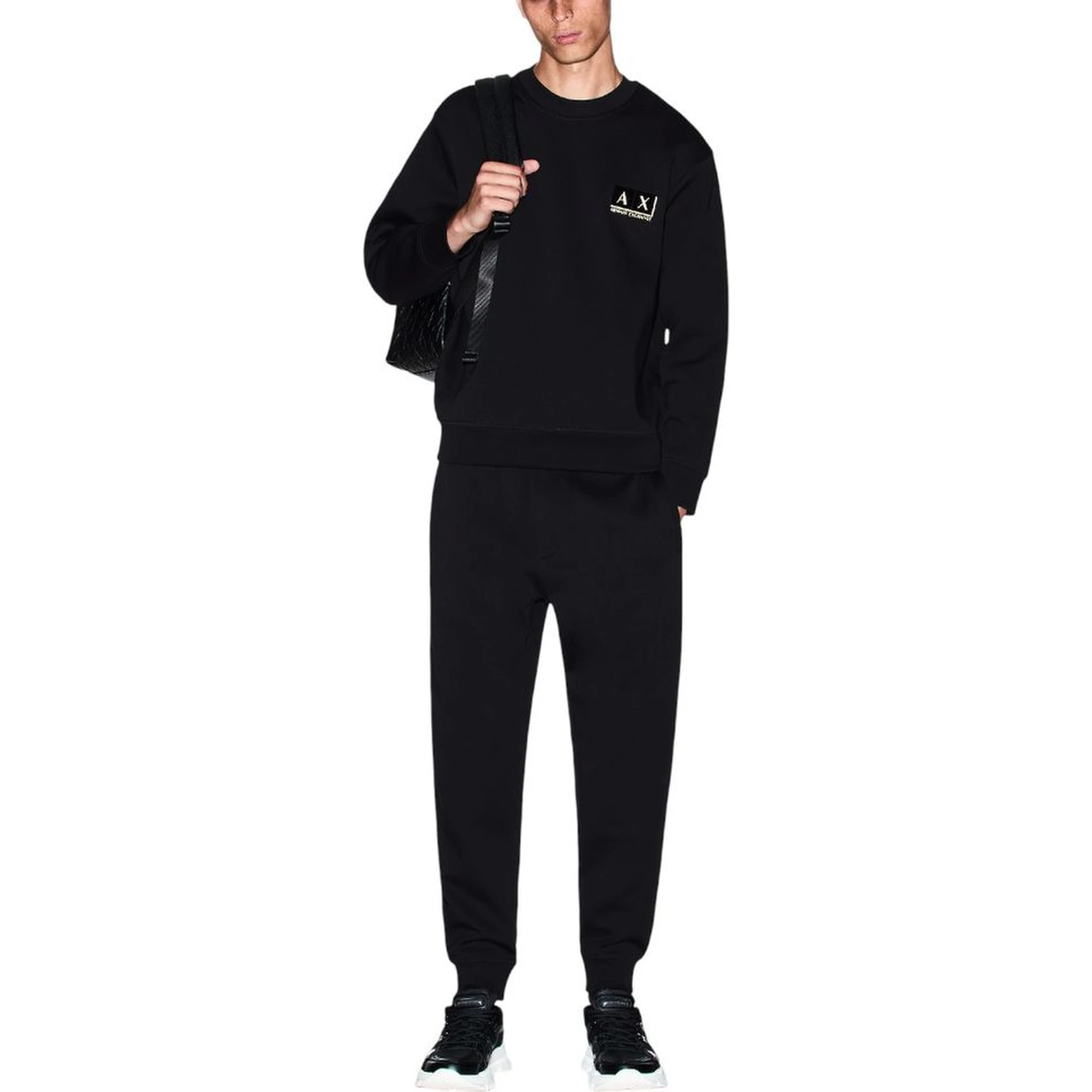 Bicolor Cotton Joggers (Workout Pants)