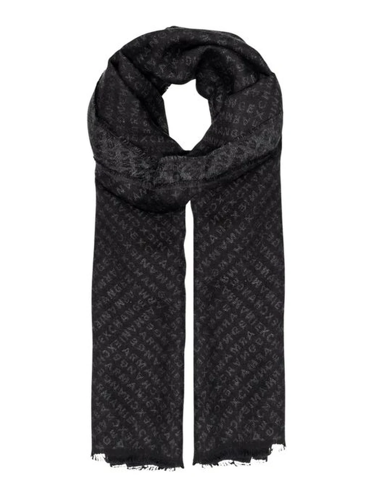 Black Viscose Scarf