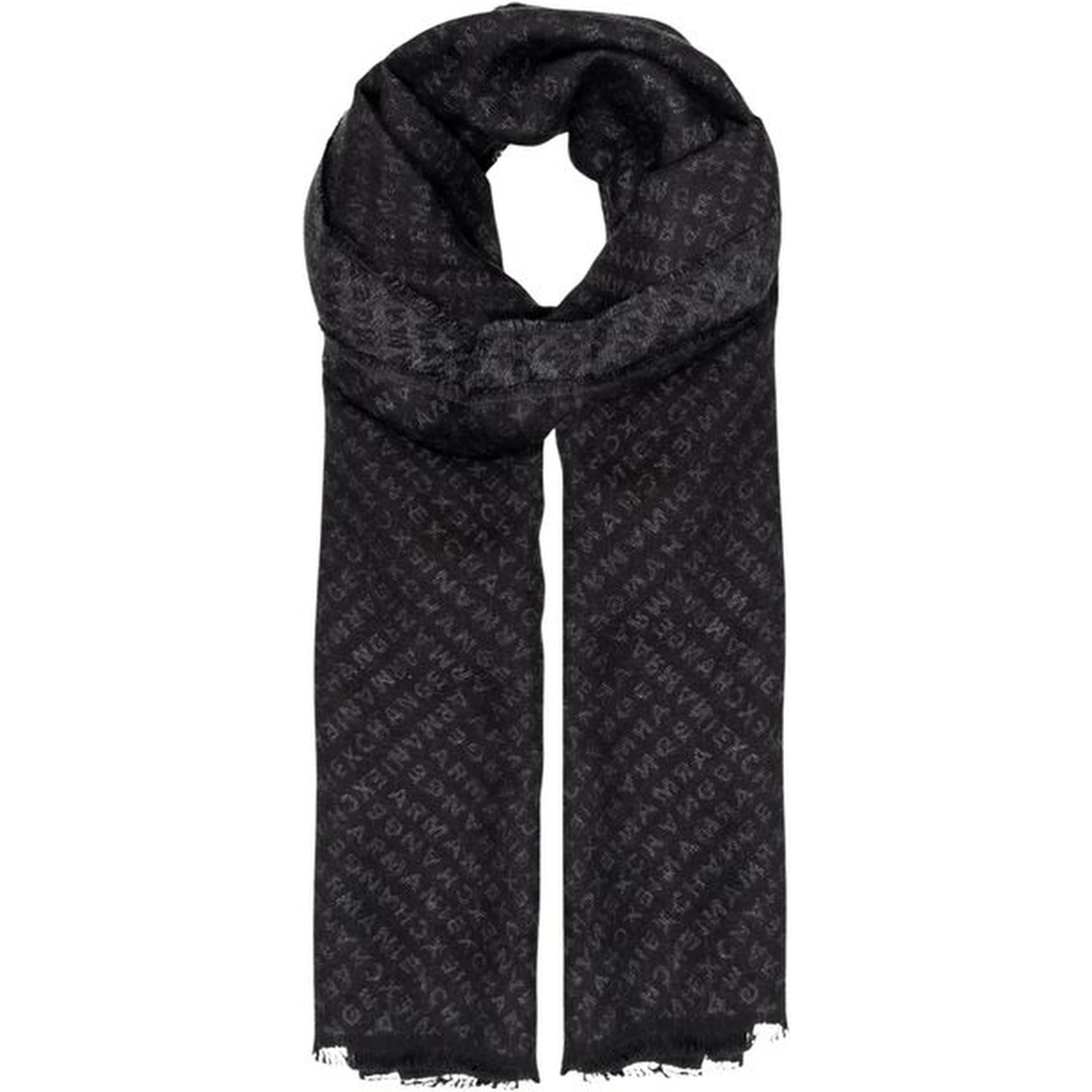 Black Viscose Scarf
