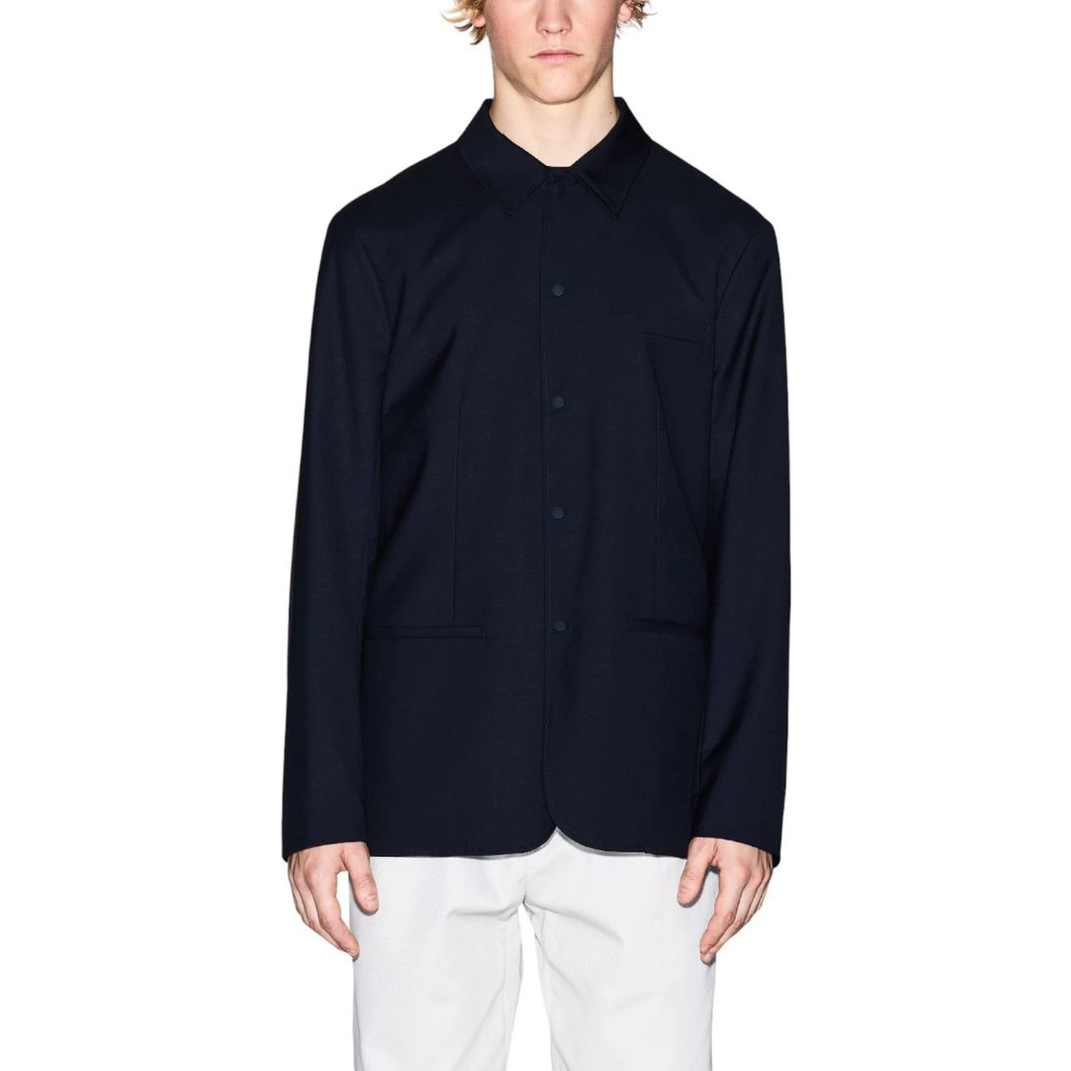 Black Polyester Blazer