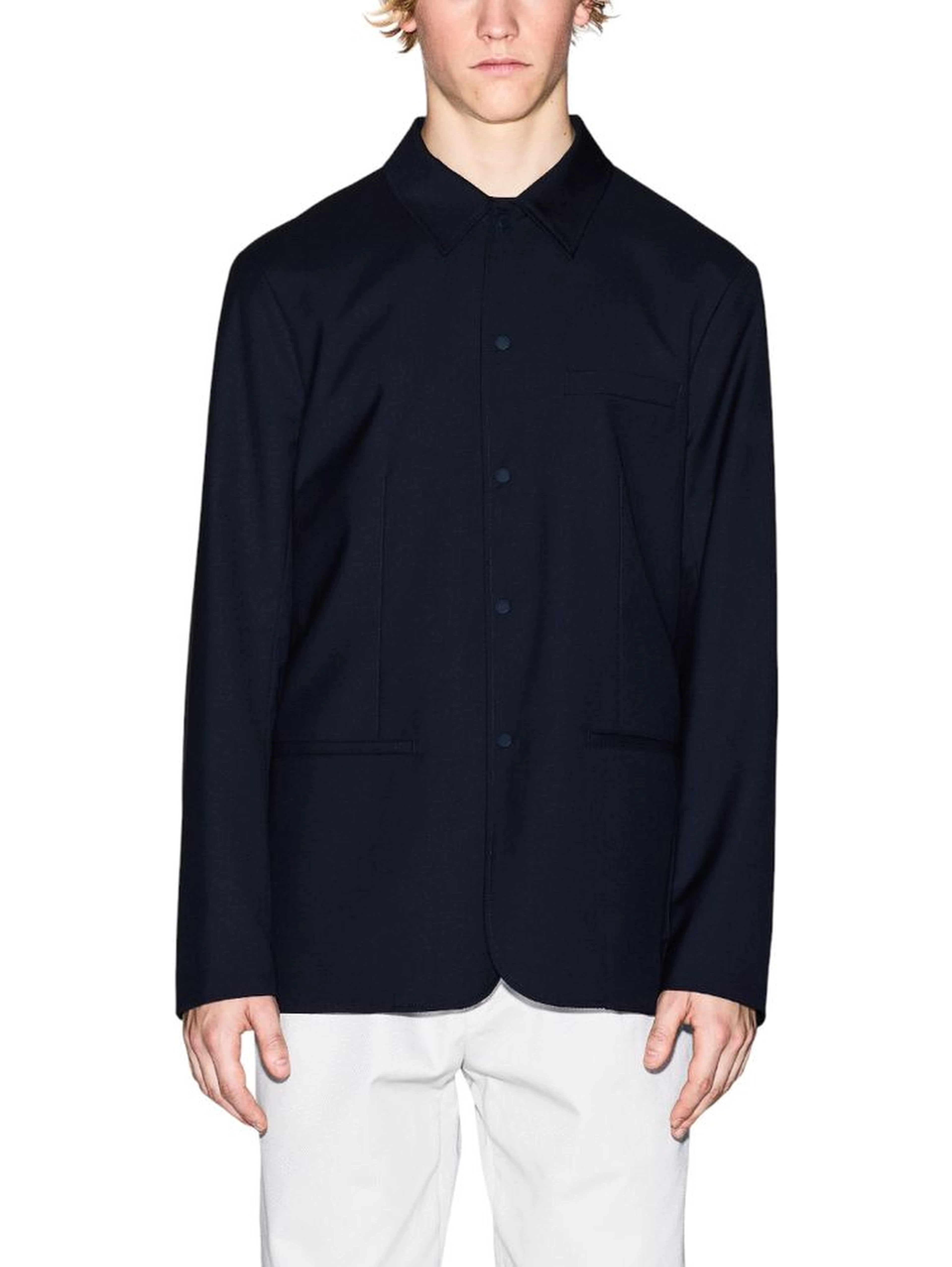 Black Polyester Blazer