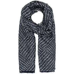 Blue Viscose Scarf