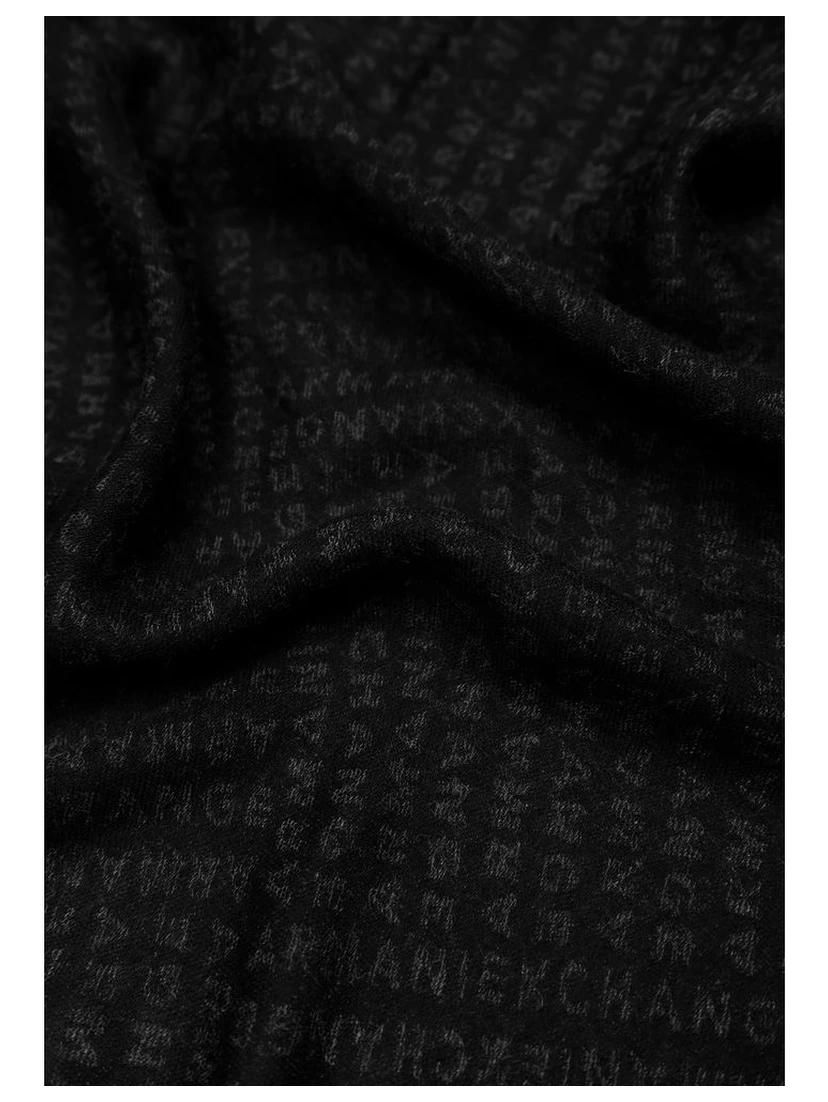 Black Viscose Scarf