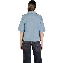 Light Blue Cotton Shortsleeve Shirt