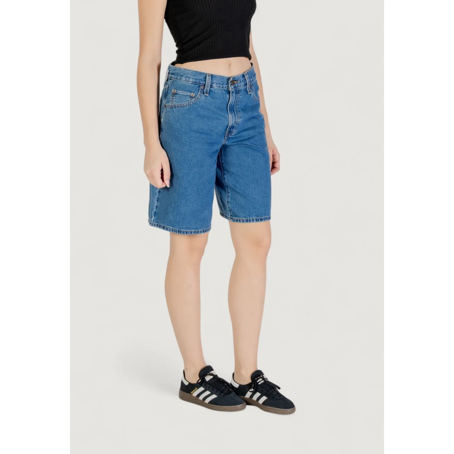 Blue Cotton Shorts
