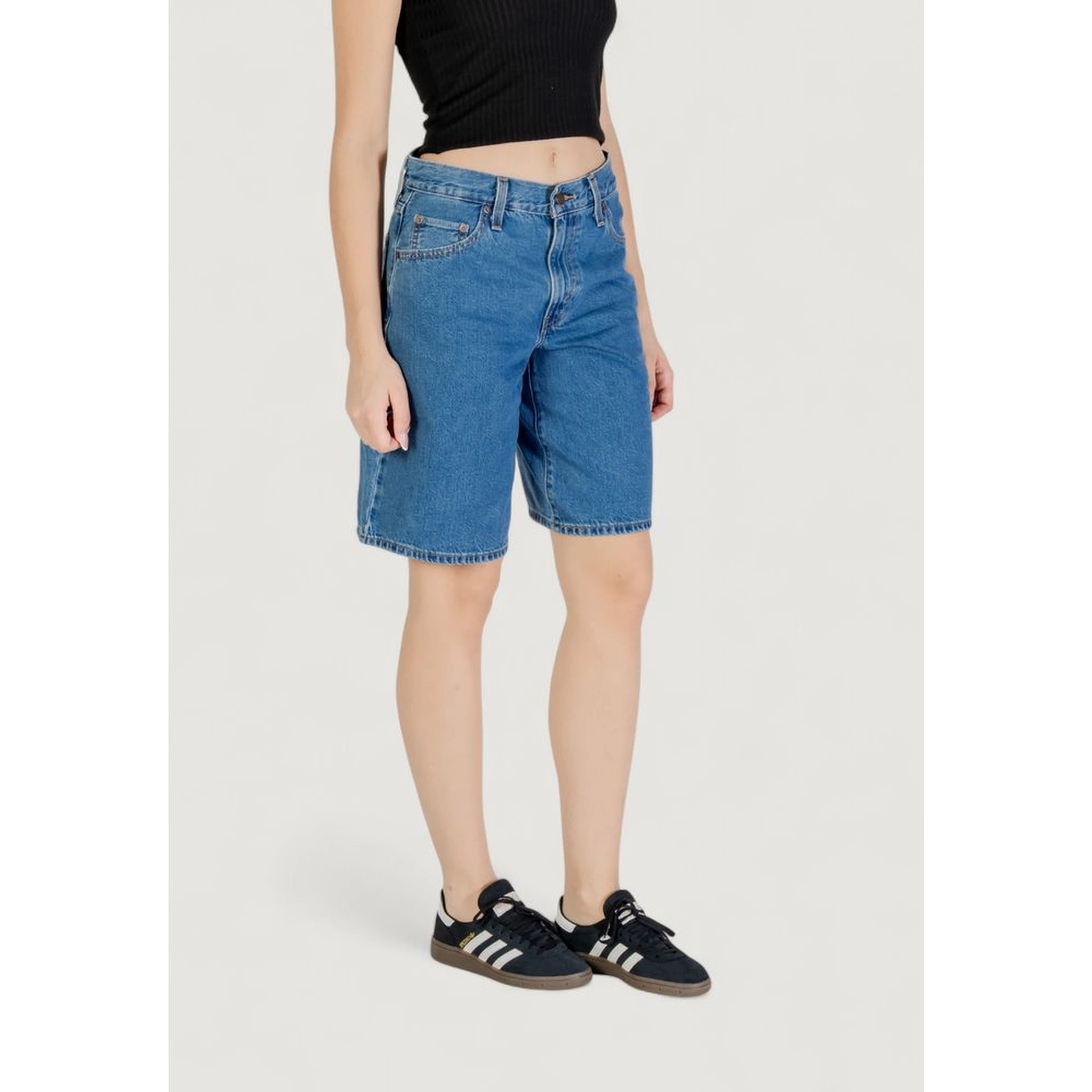 Blue Cotton Shorts