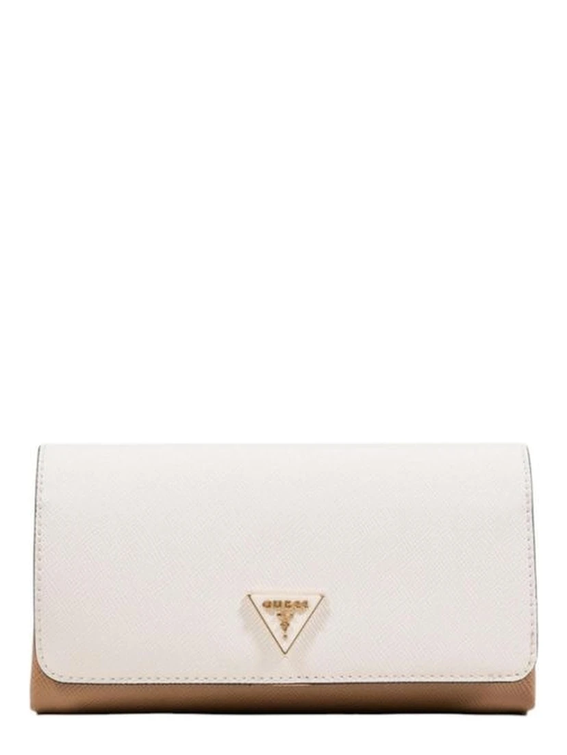 Beige Polyethylene Clutch Bag