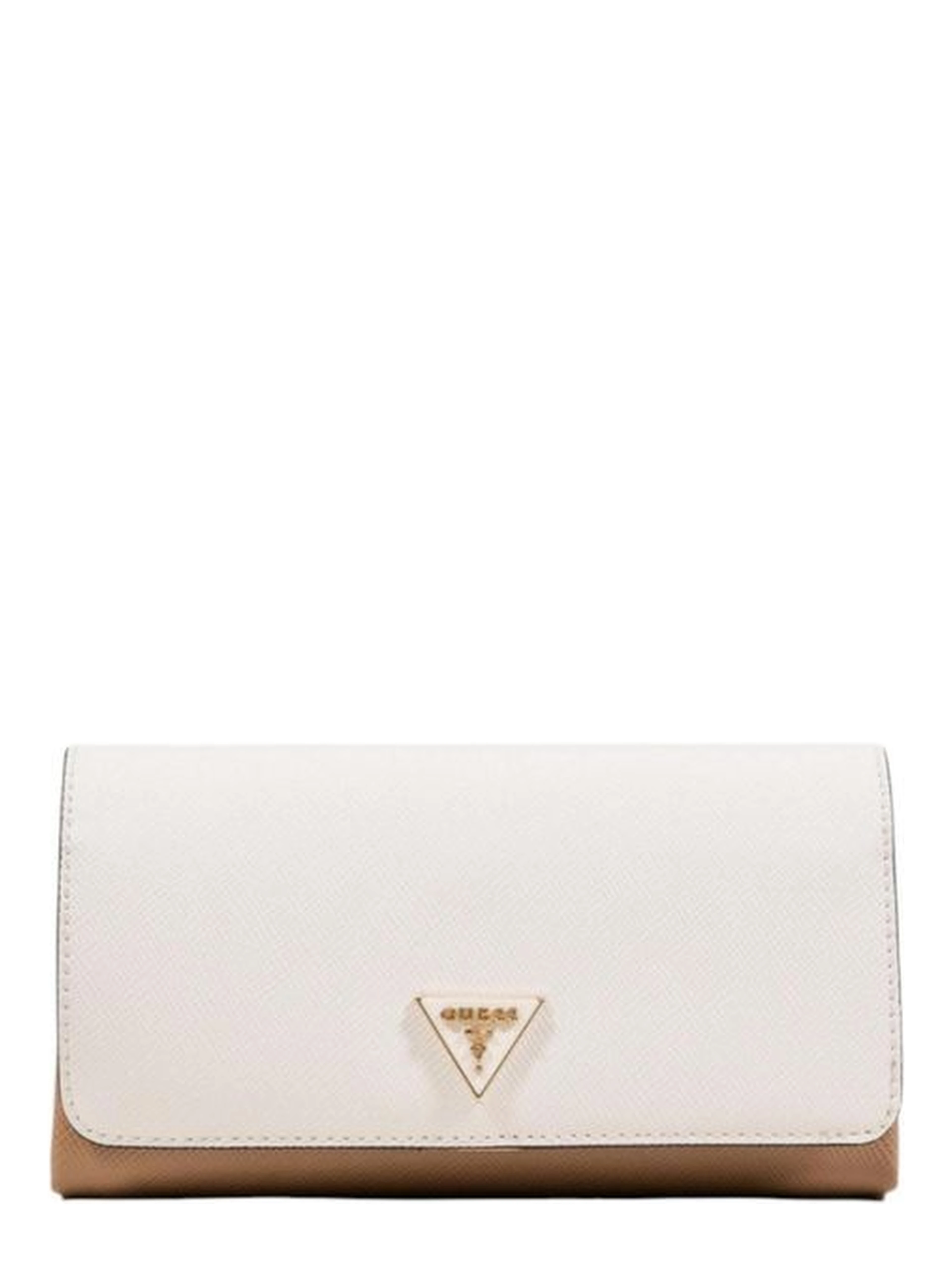 Beige Polyethylene Clutch Bag