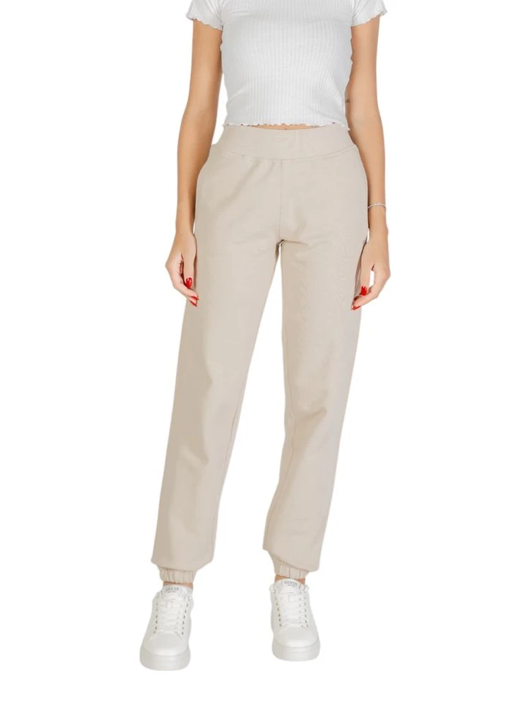 Beige Cotton Joggers (Workout Pants)