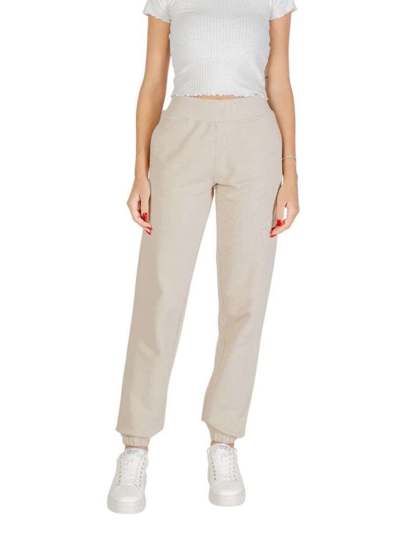 Beige Cotton Joggers (Workout Pants)