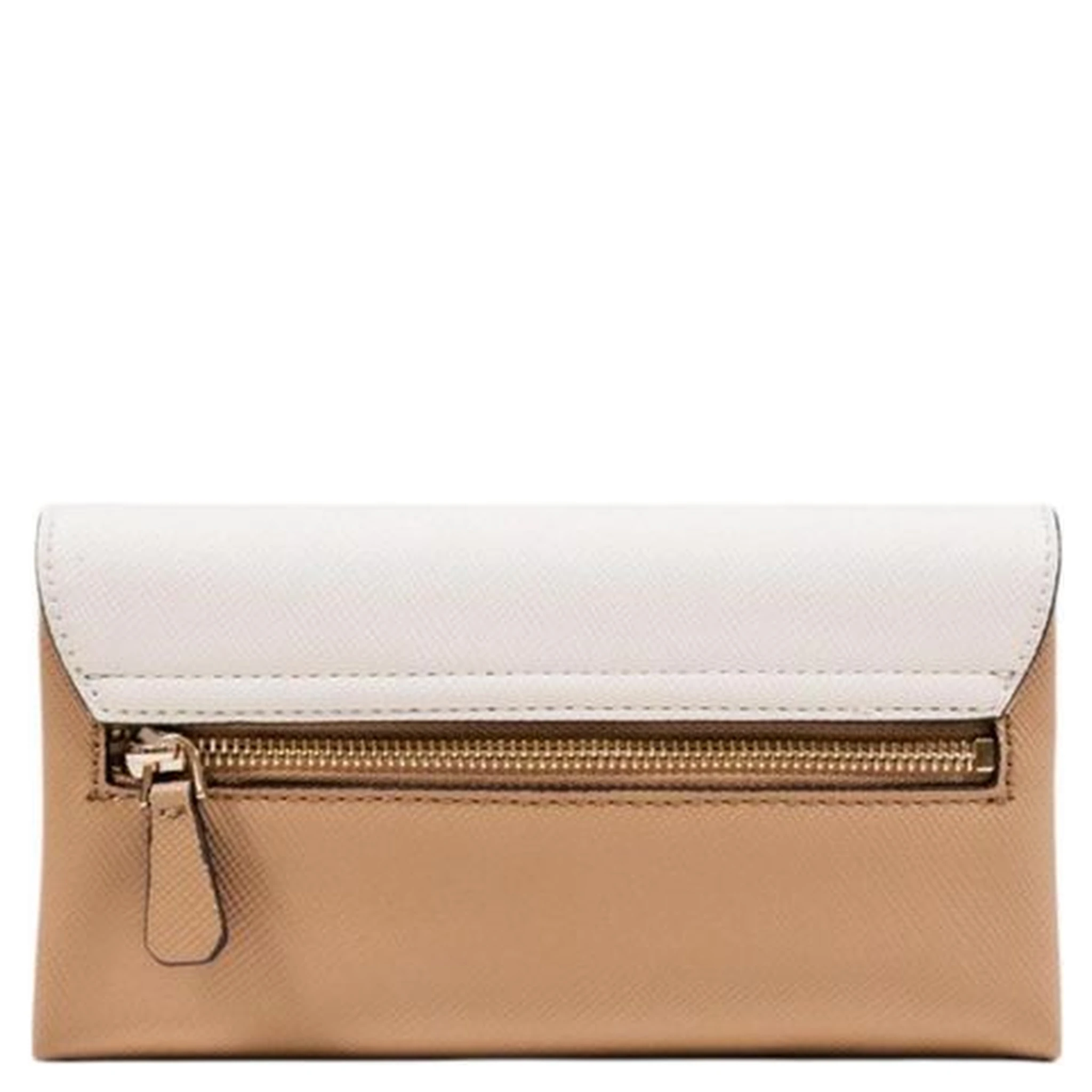 Beige Polyethylene Clutch Bag