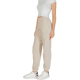 Beige Cotton Joggers (Workout Pants)