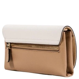 Beige Polyethylene Clutch Bag