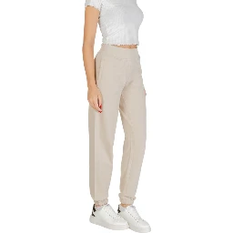 Beige Cotton Joggers (Workout Pants)